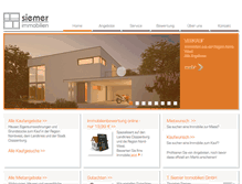 Tablet Screenshot of immobilien-cloppenburg.com